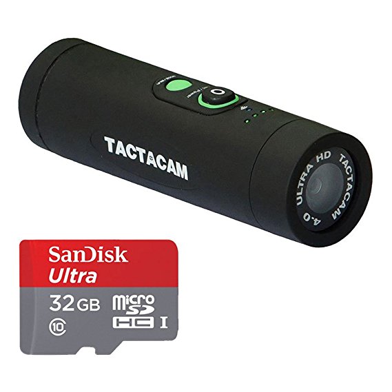 Tactacam 4.0 Hunting Action Camera with Custom Gun Mount   Wi-Fi & Tactacam App   SanDisk Ultra 32GB microSDHC UHS-I Card with Adapter   Valued Accessory Bundle