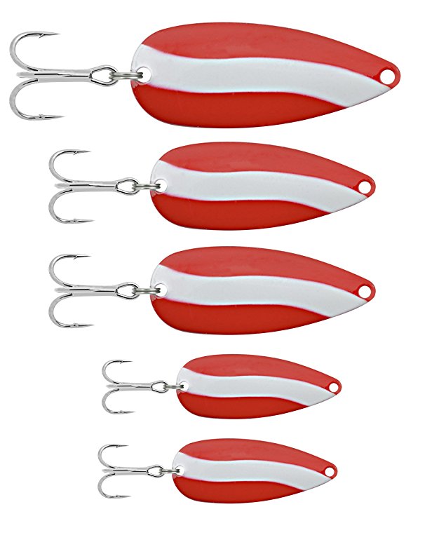 South Bend Spoons, Red/White, 5-Pack