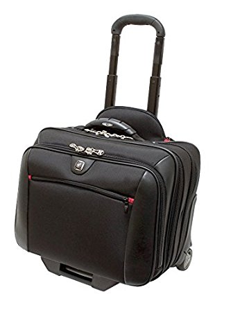 Wenger GA-7001-02F00 COMP-U-ROLLER 16" Laptop Briefcase , Padded laptop compartment with iPad/Tablet / eReader Pocket in Grey {10 Litres}
