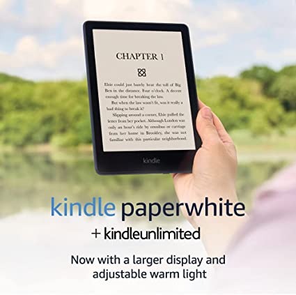 Kindle Paperwhite (16 GB) – Now with a 6.8" display and adjustable warm light   3 Months Free Kindle Unlimited (with auto-renewal) – Denim