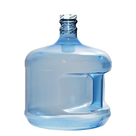 For Your Water 3 Gallon 11.36 Liter Polycarbonate FDA Approved Plastic Reusable Water Bottle Container Jug with Handle (Made in USA) 48MM Screw Cap 10.63" Diameter X 13.75" - Blue