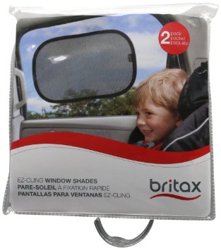 Britax EZ-Cling Sun Shades, Black, 2 Count