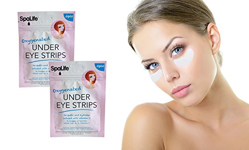 Spa Life Spa Life Oxygenated Under Eye Strips Vitamin C De-Puffs and Hydrates (Pack of 3, 12 Treatments Each)