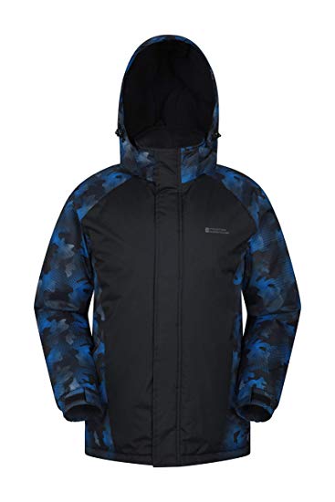 Mountain Warehouse Shadow Mens Printed Ski Jacket - Fleece Lined Winter Snow Jacket