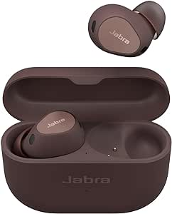 Jabra Elite 10 Wireless In-Ear Bluetooth Earbuds Advanced Active Noise Cancellation, 6 built-in Microphones and Dolby Atmos Sound - Cocoa