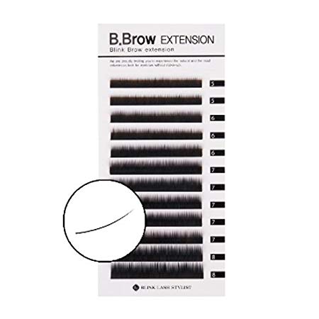 Blink B.Brow Lash Eyebrow Extension Color Black Thickness 0.1 mm Length 5-8 Mix