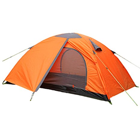 Vicona 2 Person Double Layer Camping Tent - Waterproof Lightweight Backpacking Tent for Camping with Carry Bag