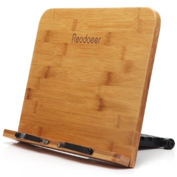 Readaeer® BamBoo Reading Rest Cookbook Cook Book Stand Holder Bookrest