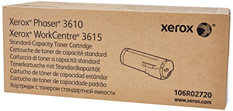 Genuine Xerox Black Toner Cartridge for the Phaser 3610 or WorkCentre 3615, 106R02720