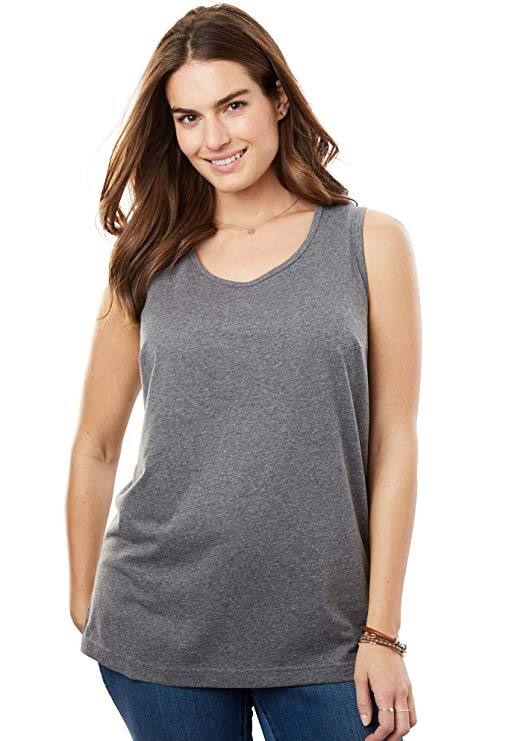 Woman Within Women's Plus Size Perfect Tank Top