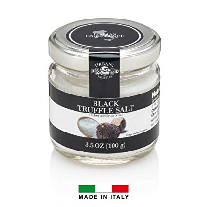 Italian Black Truffle Salt - 3.5 Ounce - By Urbani Truffles. Made In Italy. Strong Taste And Smell. Perfect To Boost Flavor To Any Kind Of Food.