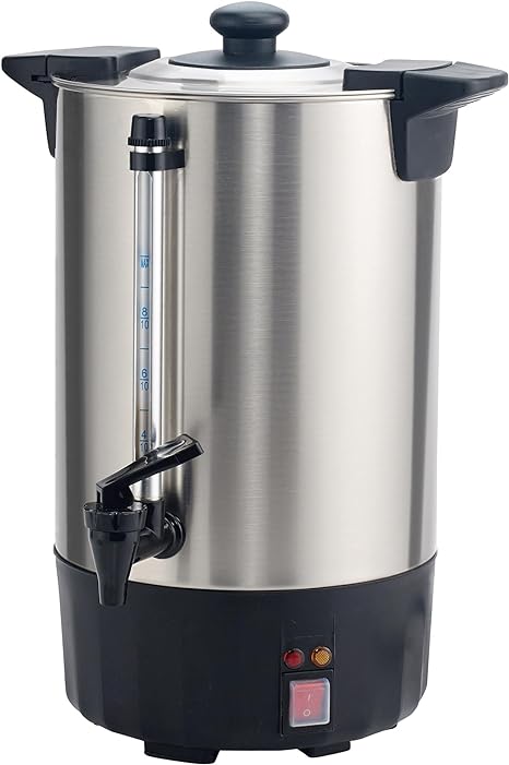 Winco ECU-50A Coffee Urn, 3 Gallon, Silver