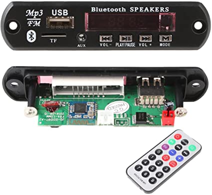 NOPTEG Car Audio Bluetooth USB TF MP3 WMA Decoder Board 12V Wireless Audio Module