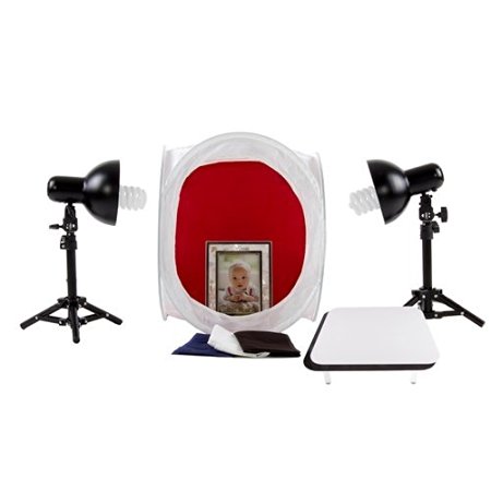 StudioPRO Table Top Retail Lighting Tent  Backgrounds, Display Table, Lights Kit