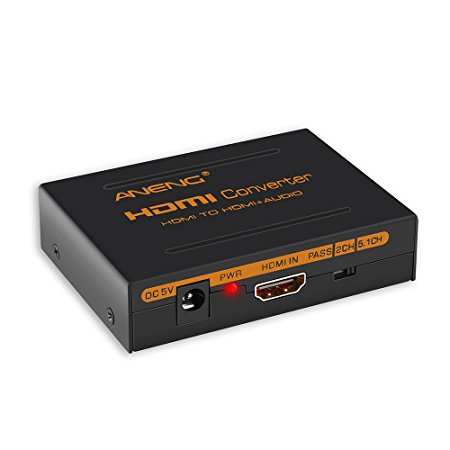 ANENG 4K x 2K HDMI to HDMI and Optical Toslink Spdif   3.5mm Stereo Audio Extractor Converter (HDMI Input, HDMI   Digital / Analog Audio Output)