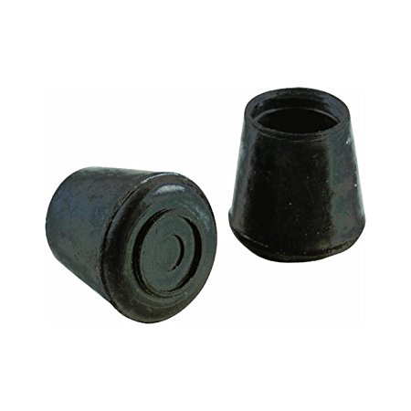 Shepherd #3205 1" Black Rubber Leg Tip, (Pack of 40)