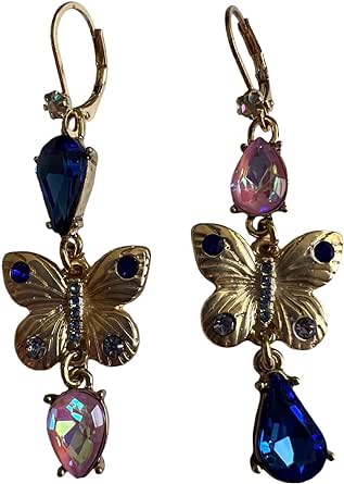 Betsey Johnson Butterfly Dangle Earrings