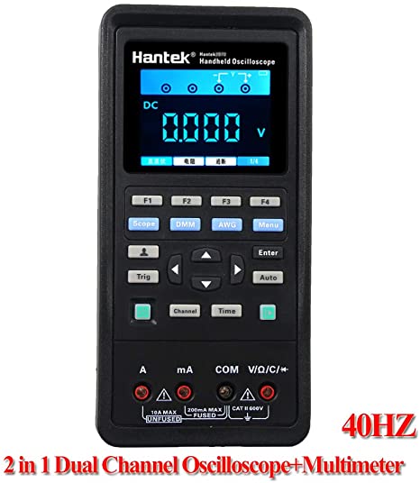 Hantek 3in1 Digital Oscilloscope Universal Test Instrument Waveform Generator Multimeter USB Portable 2 Channels 2CH AFG DMM (2C42)