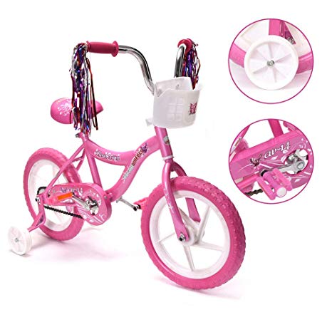 ChromeWheels Boys' and Girls' Bike, 12-14-16" Kid's Bicycle for 2-6 Years Old, EVA Tires, Training Wheels with Coaster Brake