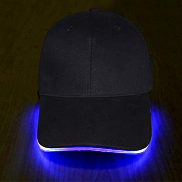 LED Hat, Ultra Bright LED Light Up Battery Powered Unisex Baseball Cap Easily to Adjust Fits Man Women, 3 Modes Glowing Hat Perfect for Party Hip-Hop Running Hunting Jogging and More