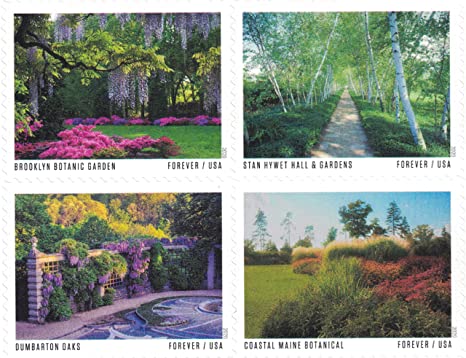 USPS American Gardens Forever Stamps - Sheet of 20 Postage Stamps