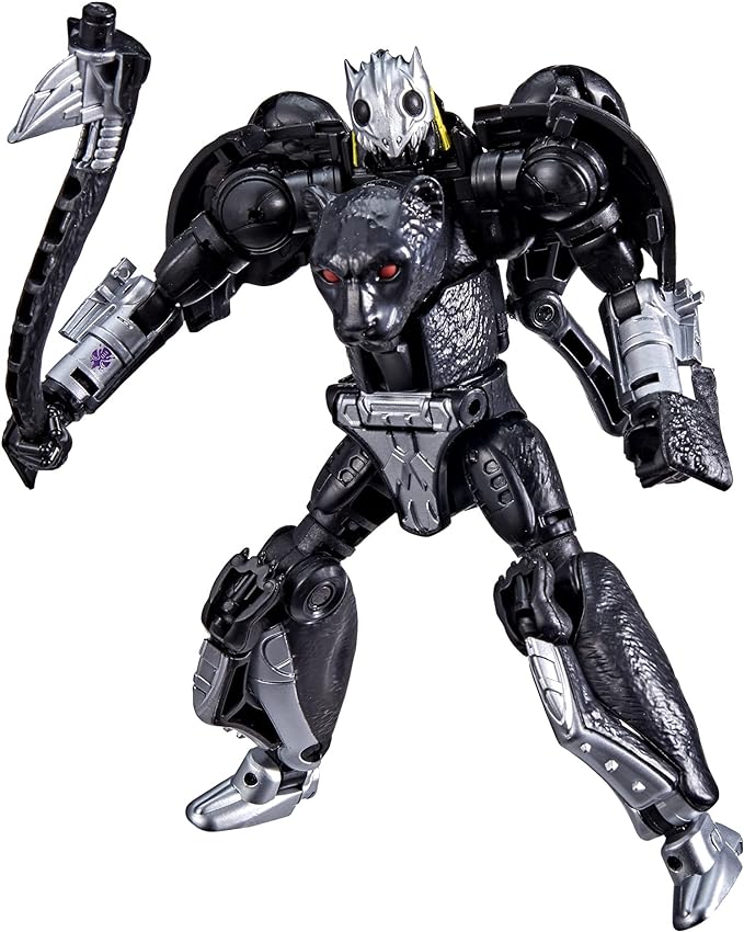 Transformers Toys Generations War for Cybertron: Kingdom Deluxe WFC-K31 Shadow Panther Action Figure - Kids Ages 8 and Up, 5.5-inch