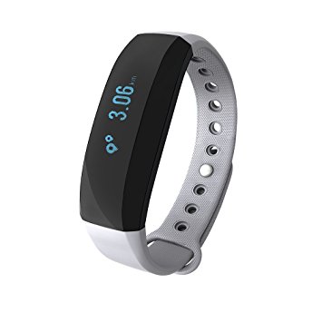 Fitness Tracker CUBOT V2 Smart Bluetooth Wristband IP65 Waterproof Sports Activity Tracker Watch with Heart Rate Monitor, Pedometer, Sleep Tracker, Calorie Counter for Android and IOS