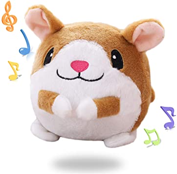 Baby Toys Music Hamster Toys Repeats What You Say and Play 50 Songs Musical Stuffed Animal Crawling Toys 6 and 9 Month Old Toys Ball for Boys and Girls Toddler and Kids