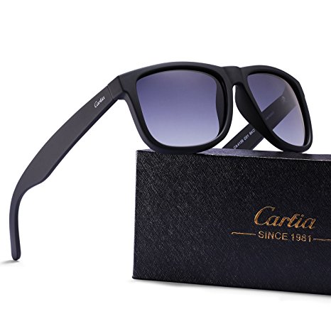 Carfia Vintage Style Polarized Sunglasses for Men and Women Party Fishing Outdoor