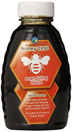 Amazing Herbs Honeyzest Energizing Bottle, 16 Fluid Ounce
