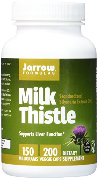 Jarrow Formulas, Milk Thistle, 150 mg, 200 Veggie Capsules