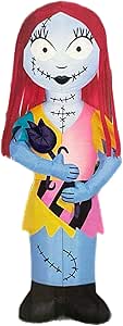 Gemmy Nightmare Before Christmas Airblown Inflatable Sally Holding Rose 5 ft Tall