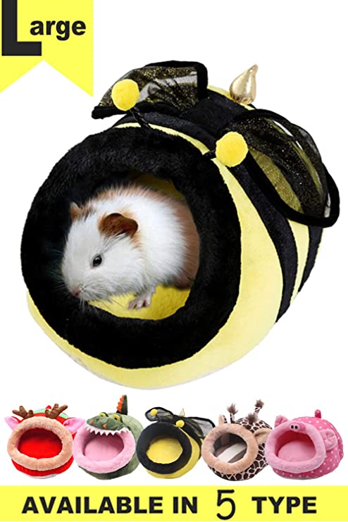 JanYoo Chinchilla Hedgehog Guinea Pig Bed Accessories Cage Toys Bearded Dragon House Hamster Supplies Habitat Ferret Rat