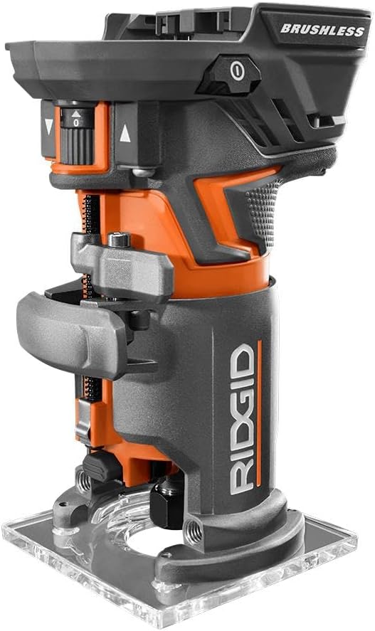 18-Volt OCTANE™ Cordless Brushless Compact Fixed Base Router with 1/4 in. Bit, Round and Square Bases, and Collet Wrench