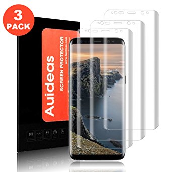 Galaxy S8 Screen Protector [3-Pack],Auideas 3D PET HD Screen Protector Film for Samsung Galaxy S8.