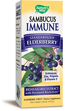 Nature's Way Sambucus, Bio-Certified Elderberry, Immune Syrup, 4 Ounce