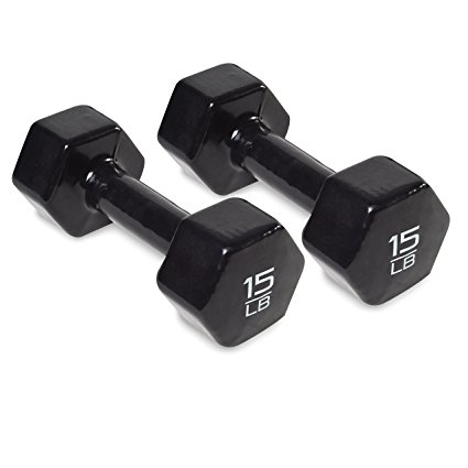 CAP Barbell Vinyl Coated Dumbbells, Pair