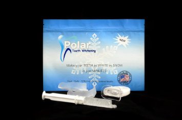 Professional Polar Teeth "White as Snow Kit"  contains a HUGE 10ml 36 % Carbamide Peroxide w/ the highest quality thermomold teeth trays and LED accelerating light