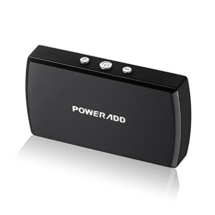 Poweradd Bluetooth 4.1 Receiver and Transmitter 2-in-1 Wireless Adapter with Volume Control for Headphones, Speaker, TV, DVD, MP3, Home / Car Audio System and more - Black