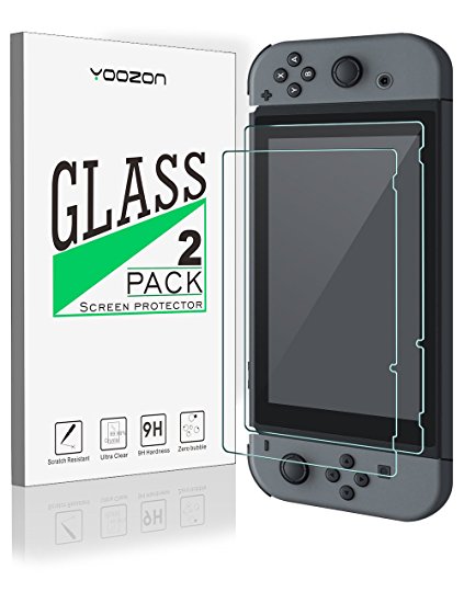 Nintendo Switch Screen Protector, Yoozon [2-Pack] Nintendo Switch Tempered Glass Screen Protector for Nintendo Switch