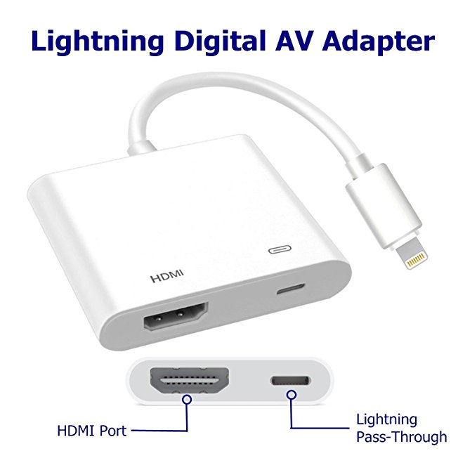 AV Digital Adapter for Lightning to HDMI For iPad-air-iphone 6 6S 7 7Plus