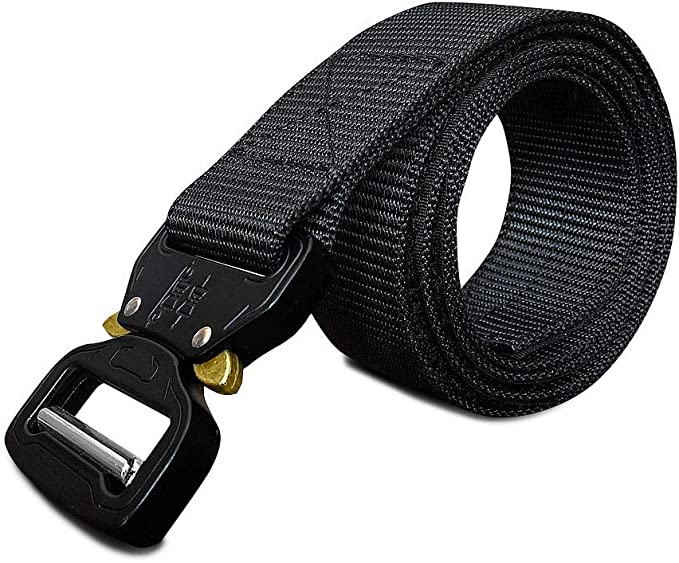 WOLF TACTICAL Everyday Quick-Release EDC Belt - Tactical 1.5” Nylon Web Belt for Military Training, Holsters, Concealed Carry, Hunting, Outdoor Sports
