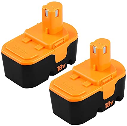 3.6Ah Replacement Battery Compatible with Ryobi 18v Ni-Mh Battery ONE  P100 P101 P104 P105 P110 130224007 ABP1801 ABP1803 BPP1820 Ryobi Cordless Power Tools 18 Volt Batteries 2 Packs