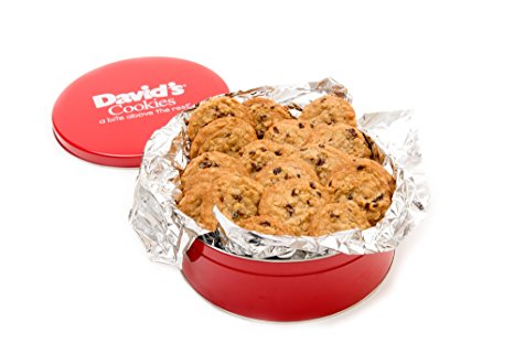 David's Cookies Oatmeal Raisin Fresh Baked Cookies 2 Lb. Gift Tin