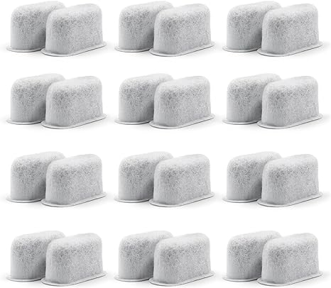 24-Replacement Charcoal Water Filters for Cuisinart Coffee Machines by Possiave