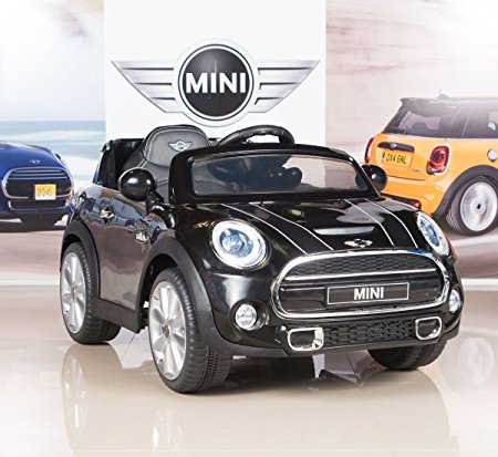 BigToysDirect 12V MINI Cooper Kids Electric Ride On Car with MP3 and Remote Control - Black