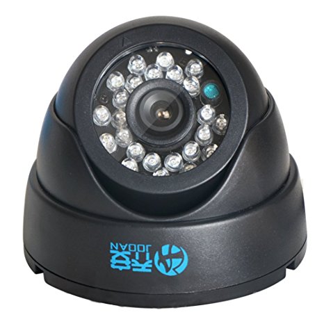 Security Camera, JOOAN 570YRA-T 700TVL Security Surveillance CCTV Camera Dome Video Monitor 24 IR Leds Night Vision Indoor Home -Black
