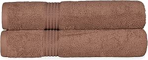 Superior Egyptian Cotton 2-Piece Bath Sheet Towel Set, Oversized Body Towels For Adults And Kids, Large Towel For Bath, Shower, Guest Bathroom, Spa, Gym, Resort, Essentials, Airbnb, Mocha