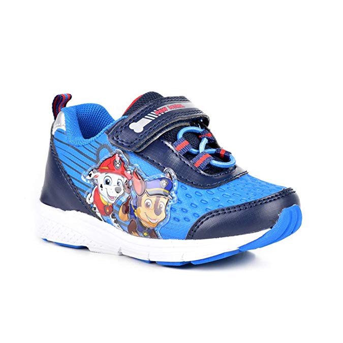 Paw Patrol Boys' Toddlers Blue/Black/White Sneakers Light Up Shoe