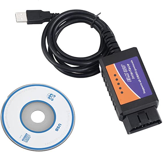 ELM327 OBD2 Car Diagnostic Scanner, New Version V1.5 OBDII Code Reader Engine Check